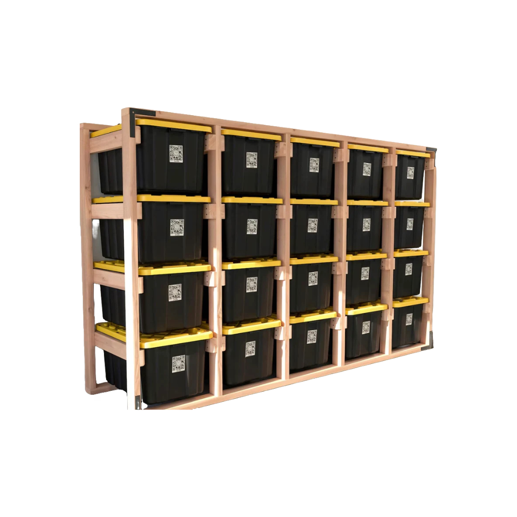 5x4 Tote Storage Rack (No Totes Included)
